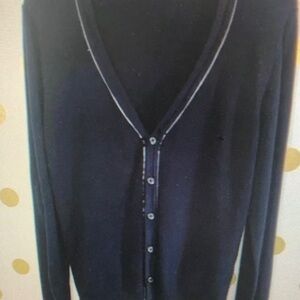Men's Black Cardigan Sweater